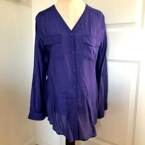 Chico’s Multi Media Button Front Top